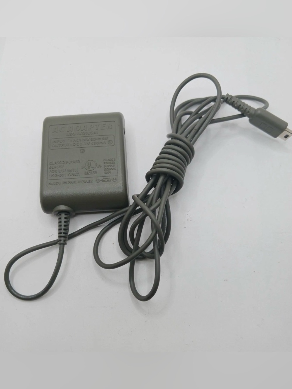 Official NINTENDO USG-002(USA) DS LITE Wall Power AC Adapter CHARGER OEM DS Lite
